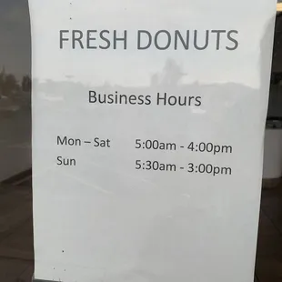 They have revised hours.