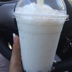 Coconut boba! What better way to start the day