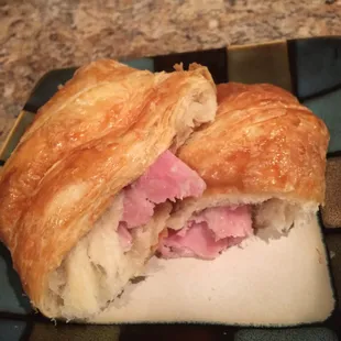 Ham and cheese croissant