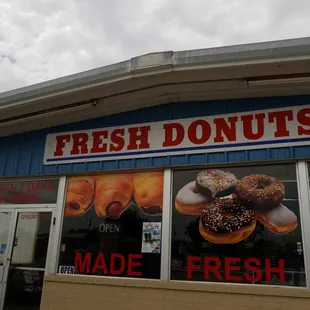 the front of the store