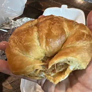 Sausage Egg &amp; Cheese Croissant