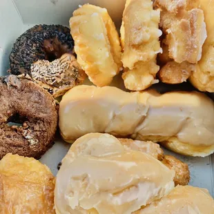 Buttermilk, old fashioned, chocolate cake, maple glazed.