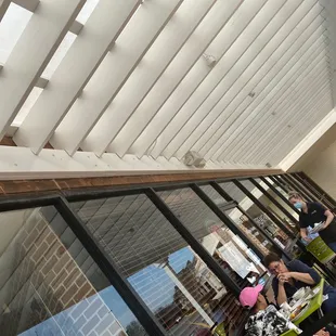 Waiting for outdoor seating-