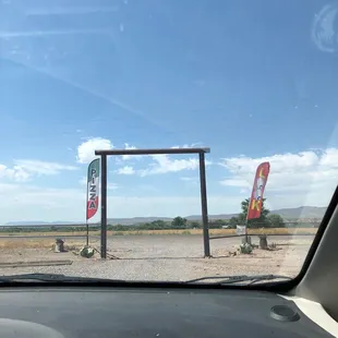 a view from inside a car