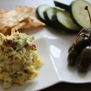 Mediterranean  Eggs Salad Snack