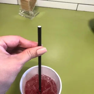 Paper straws!  Yes our earth thanks you!