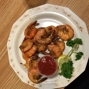 Very tasty mild steamed shrimp