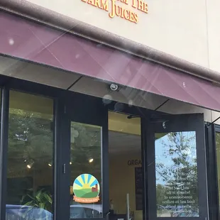 the front of the store