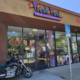 Outside Of Establishment! Costumer Bike Just Made The Picture Better! Lol