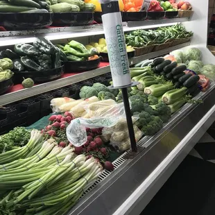 a variety of vegetables on display