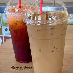 Iced Thai Tea &amp; Vietnamese iced coffee