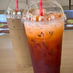 Vietnamese iced coffee &amp; Iced Thai Tea