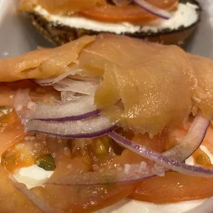 Cali lox on everything bagel.