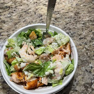 Seafood Caesar Salad