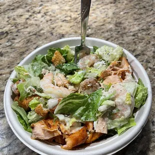 Seafood Caesar Salad