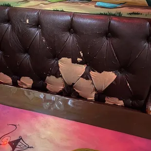 Booths all like this