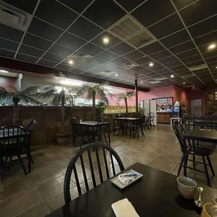 View of restaurant from our table at the front