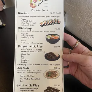 New Korean items added to the menu
