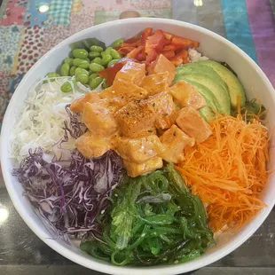 Spicy Salmon Poke Bowl