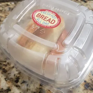 3 of 5. 5 piece, $4.50...*Note the foggy container ~ Seniorita Bread was Hot and Buttery and Sweet!