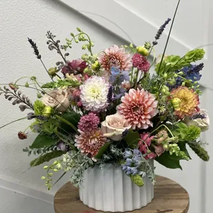 Dahlias Delphinium larkspur