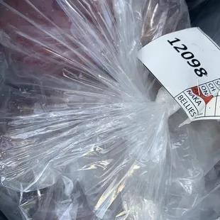 Fresh Ahi Chunks individually bagged with ice