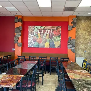 the interior of a restaurant