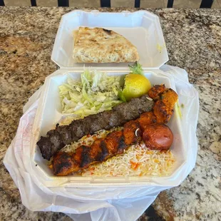 2 Kubideh Kabob Special/ mix and match