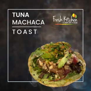 Tuna-machaca toast