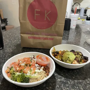 Our takeout for the night.