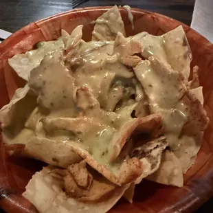 Kids chicken nachos