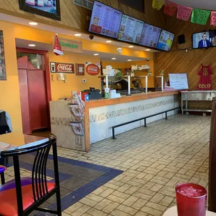 View inside restaurant