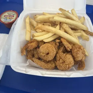 10 Piece Extra Large Shrimp and Fries Combo