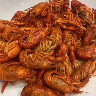 Crawfish was frozen but tasted great!!