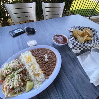 Grilled Mahi Taco Plate