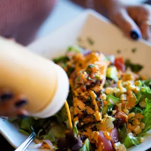 Try our famous soy ginger dressing!