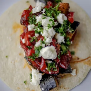 Veggie-Feta Soft Taco