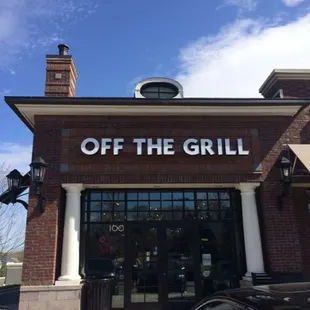 the front of the restaurant