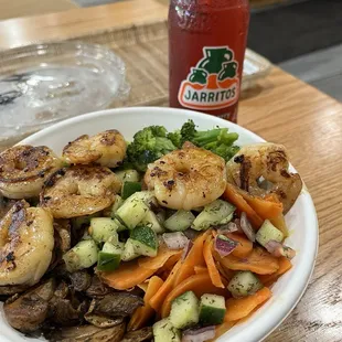 Garlic Butter Shrimp bowl