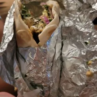 Fresh pita has amazing food. This is a Gyro SO SO good. Prices are great.