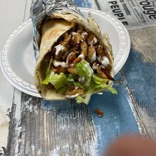 Chicken Shawarma Wrap