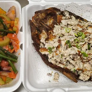 TO GO Pinakbet and Sisig Bangus (Milk fish)