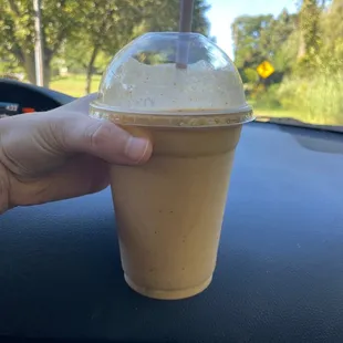 Vegan pumpkin smoothie