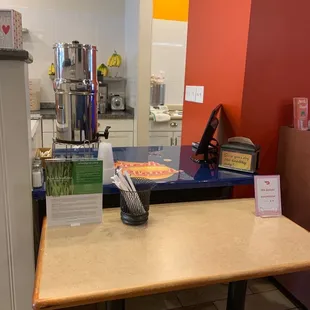 Waiting for take-out order!