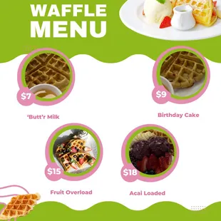 Check out our new vegan waffle menu.
