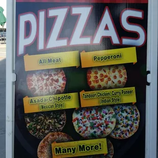 Maxican &amp; Indian Style Pizzas Too....