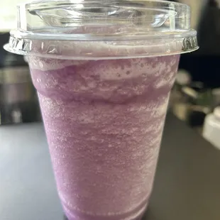 Purple Clouds blended Lotus energy drink.