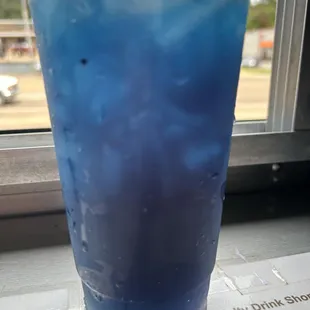 Blue Lightning Lotus Energy drink.