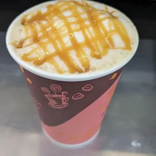 Southern Style Caramel Macchiato hot or iced.