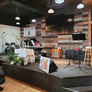 Stage for live entertainment